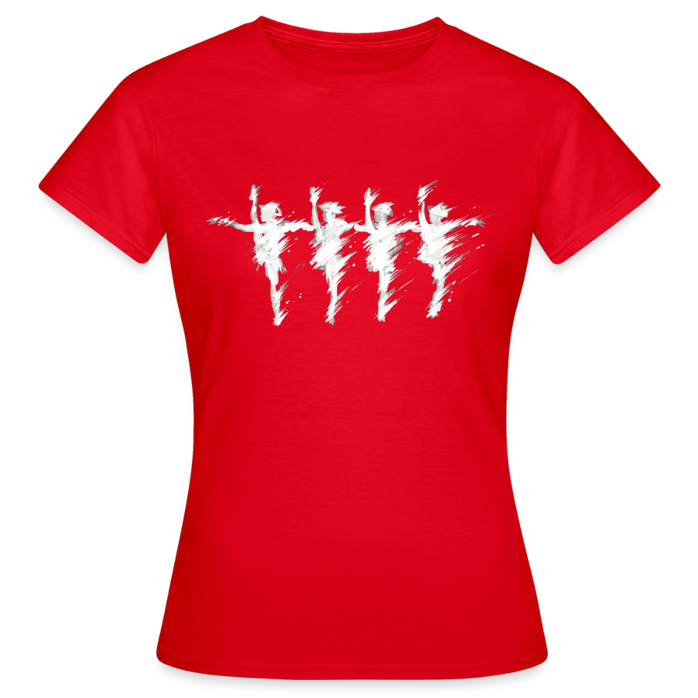 Eine Reihe, ein Herz Women's T-Shirt - red