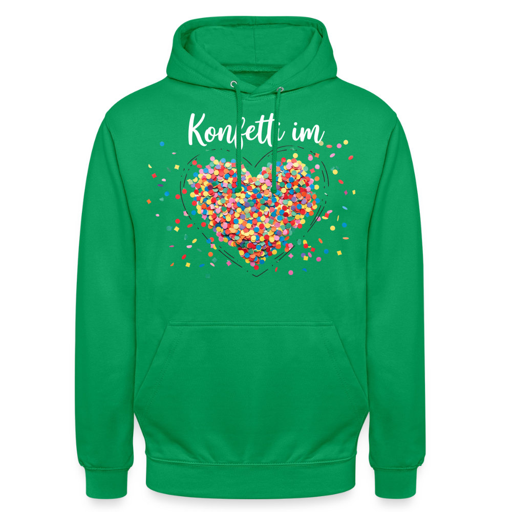 Unisex Hoodie - Konfetti im Herzen - kelly green