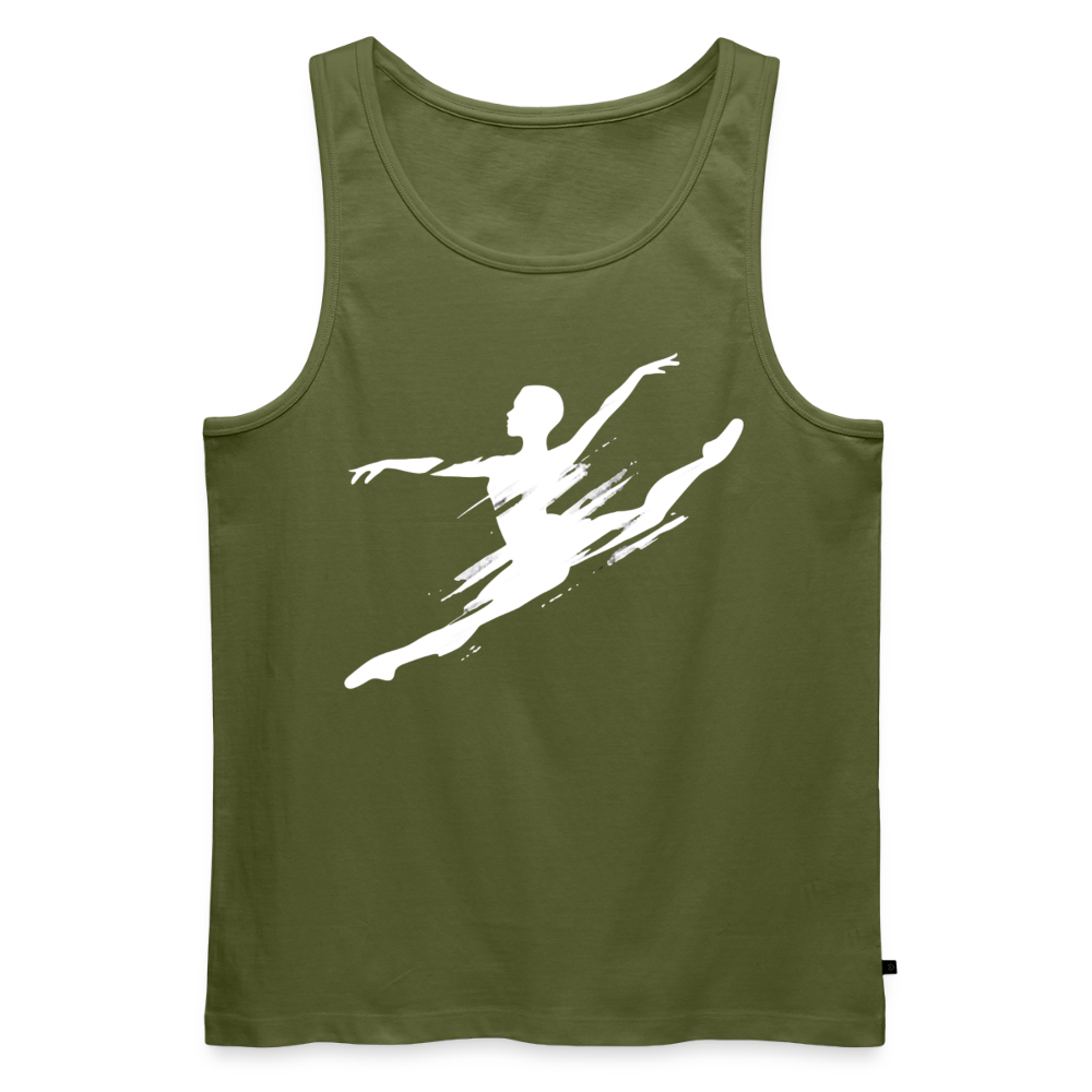 Men’s Tank Top - Dance Energy - khaki