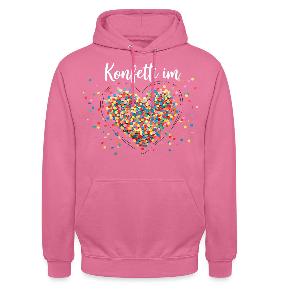 Unisex Hoodie - Konfetti im Herzen - pink