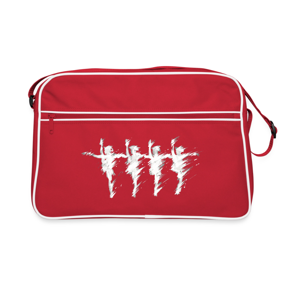 Eine Reihe, ein Herz - Retro Bag - red/white