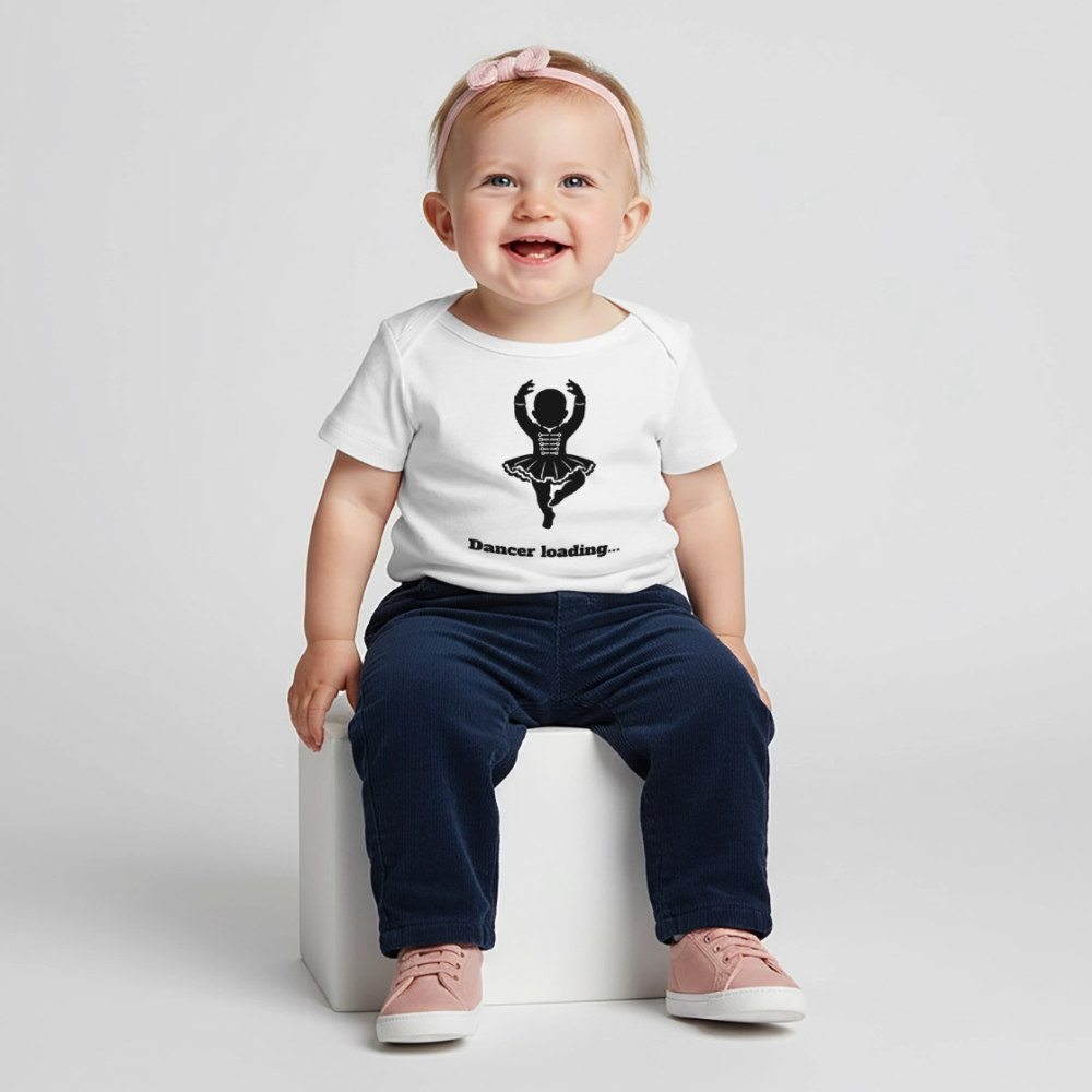 Dancer loading… Baby Shirt - white
