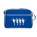 Eine Reihe, ein Herz - Retro Bag - blue/white