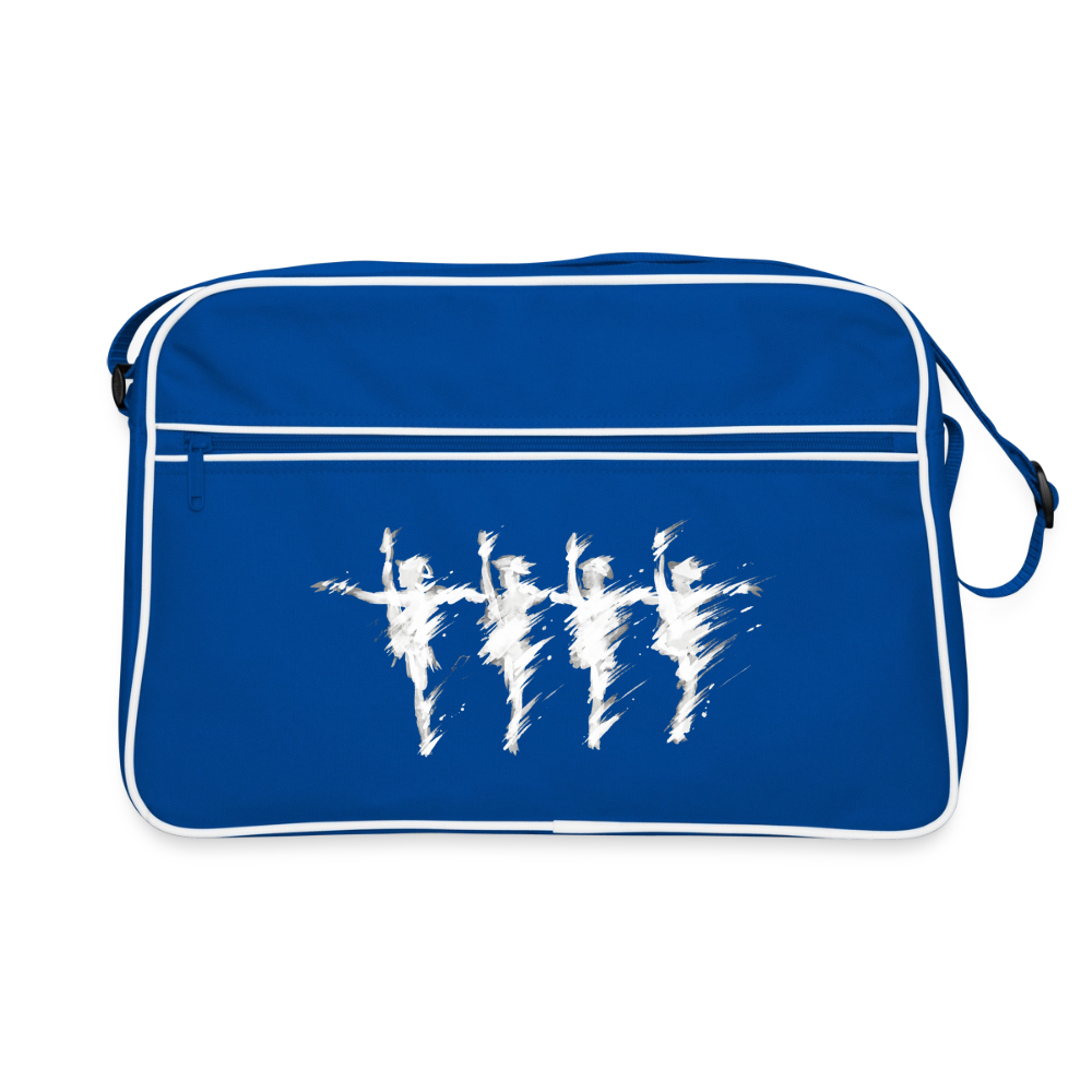 Eine Reihe, ein Herz - Retro Bag - blue/white
