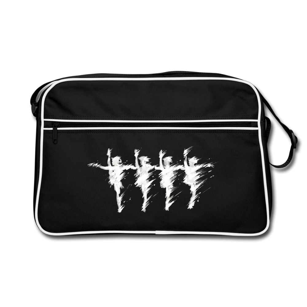 Eine Reihe, ein Herz - Retro Bag - black/white