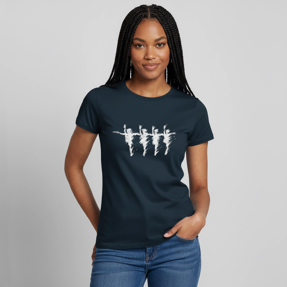 Eine Reihe, ein Herz Women's T-Shirt - navy