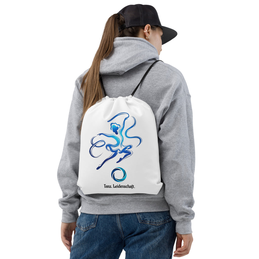 Pure Dance Turnbeutel Blau – Vorderansicht