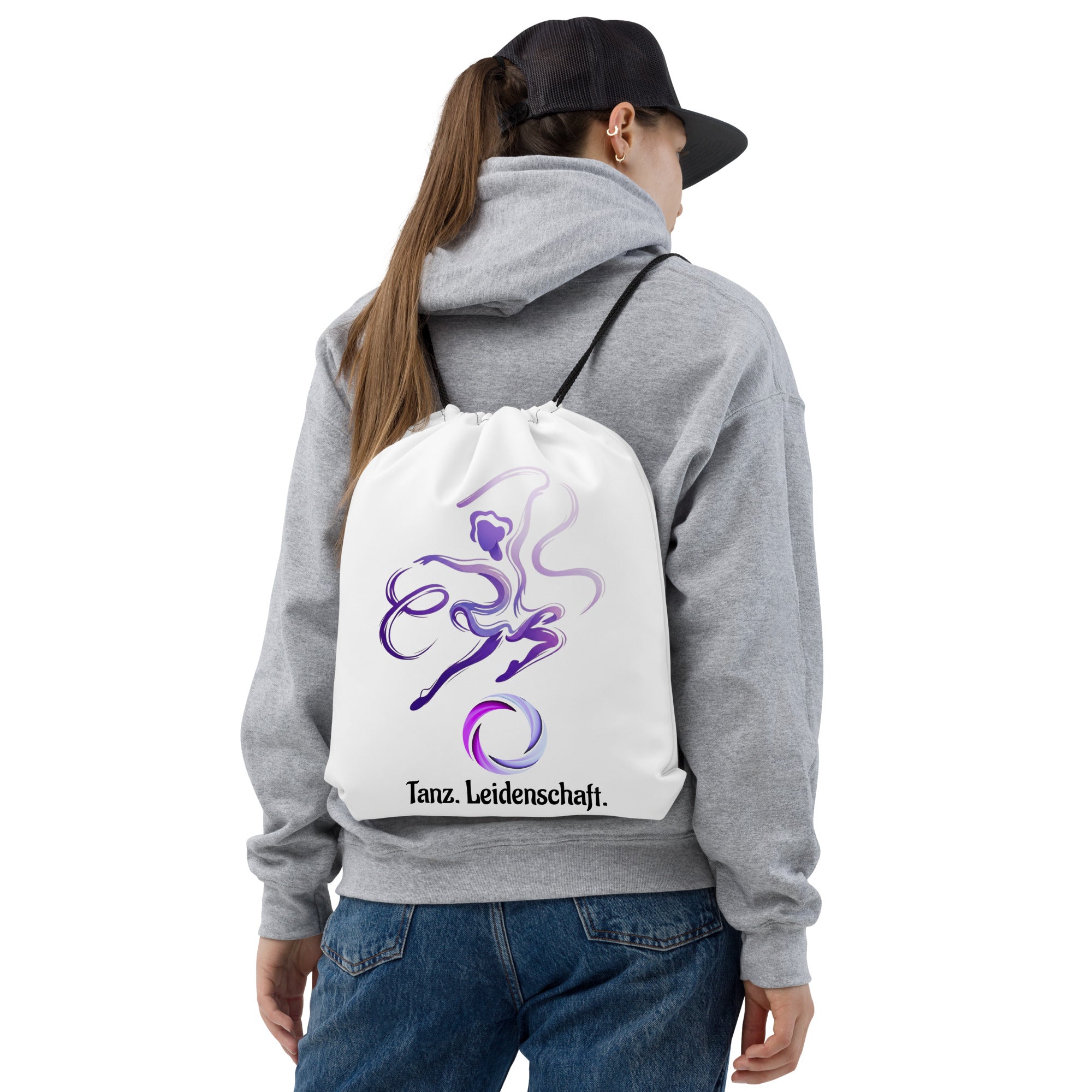 Pure Dance Turnbeutel Lila – Vorderansicht
