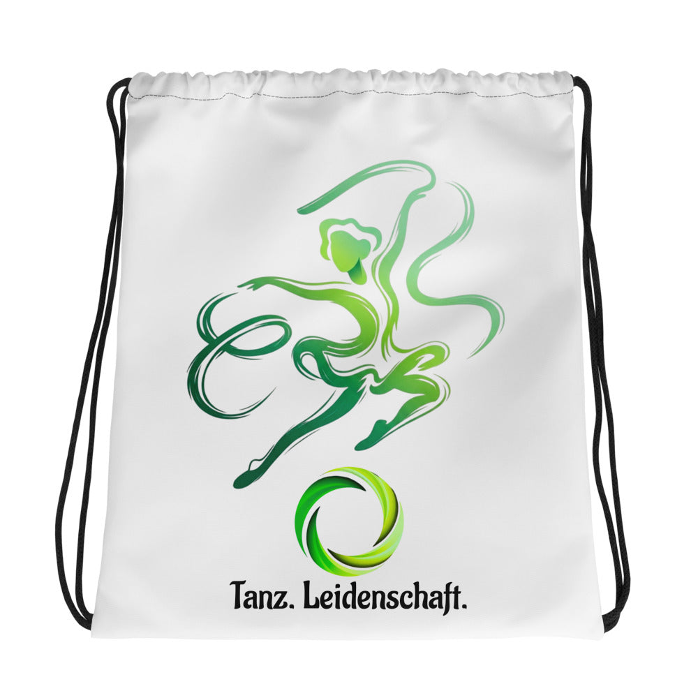 Pure Dance Turnbeutel Grün – Frontalansicht