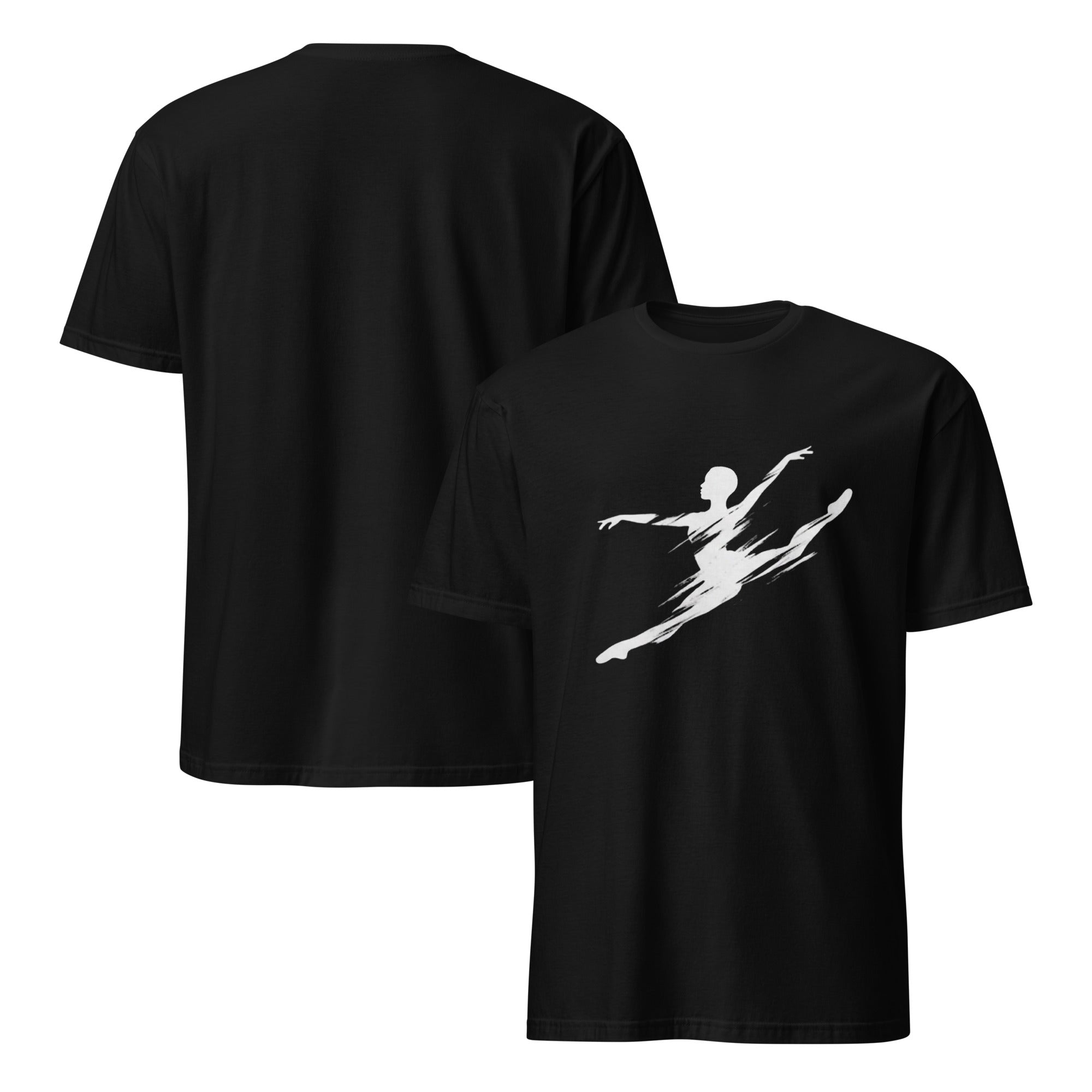 Dance Energy Shirt Schwarz – Vorder- und Rückansicht