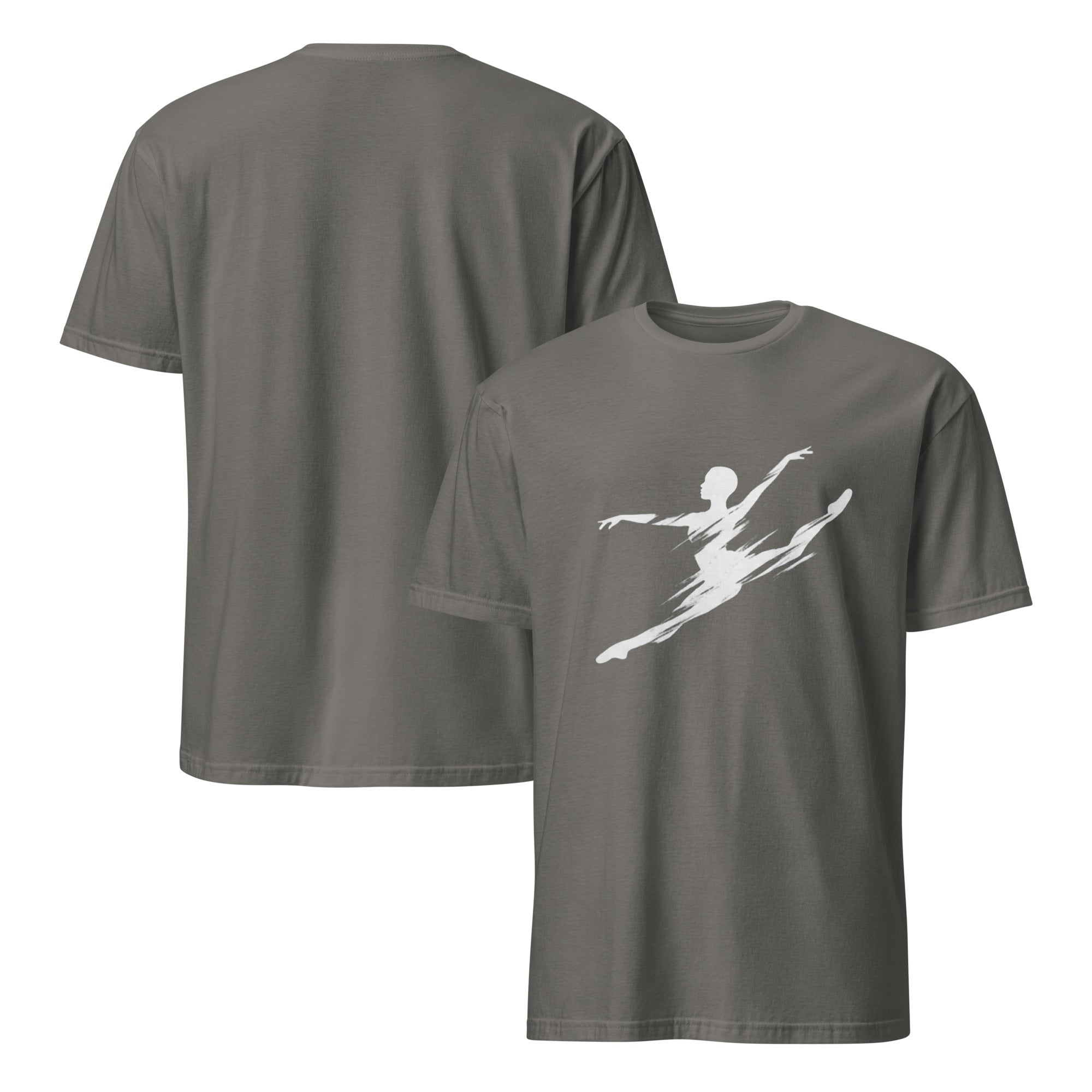Dance Energy Shirt Anthrazit – Vorder- und Rückansicht