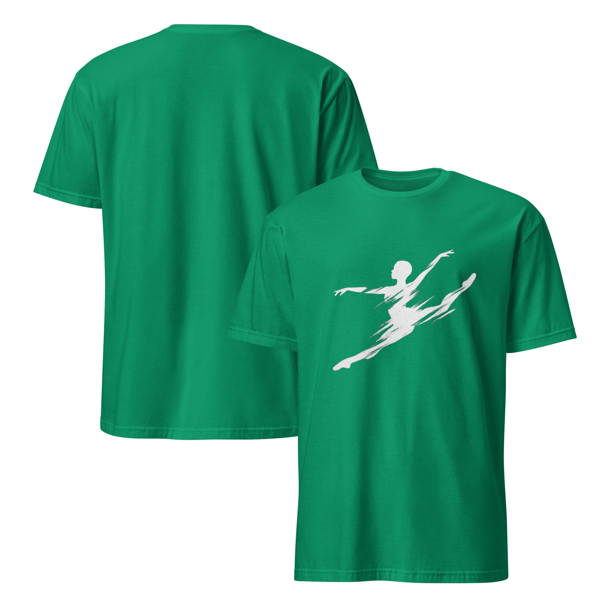Dance Energy Shirt Kelly-Grün – Vorder- und Rückansicht