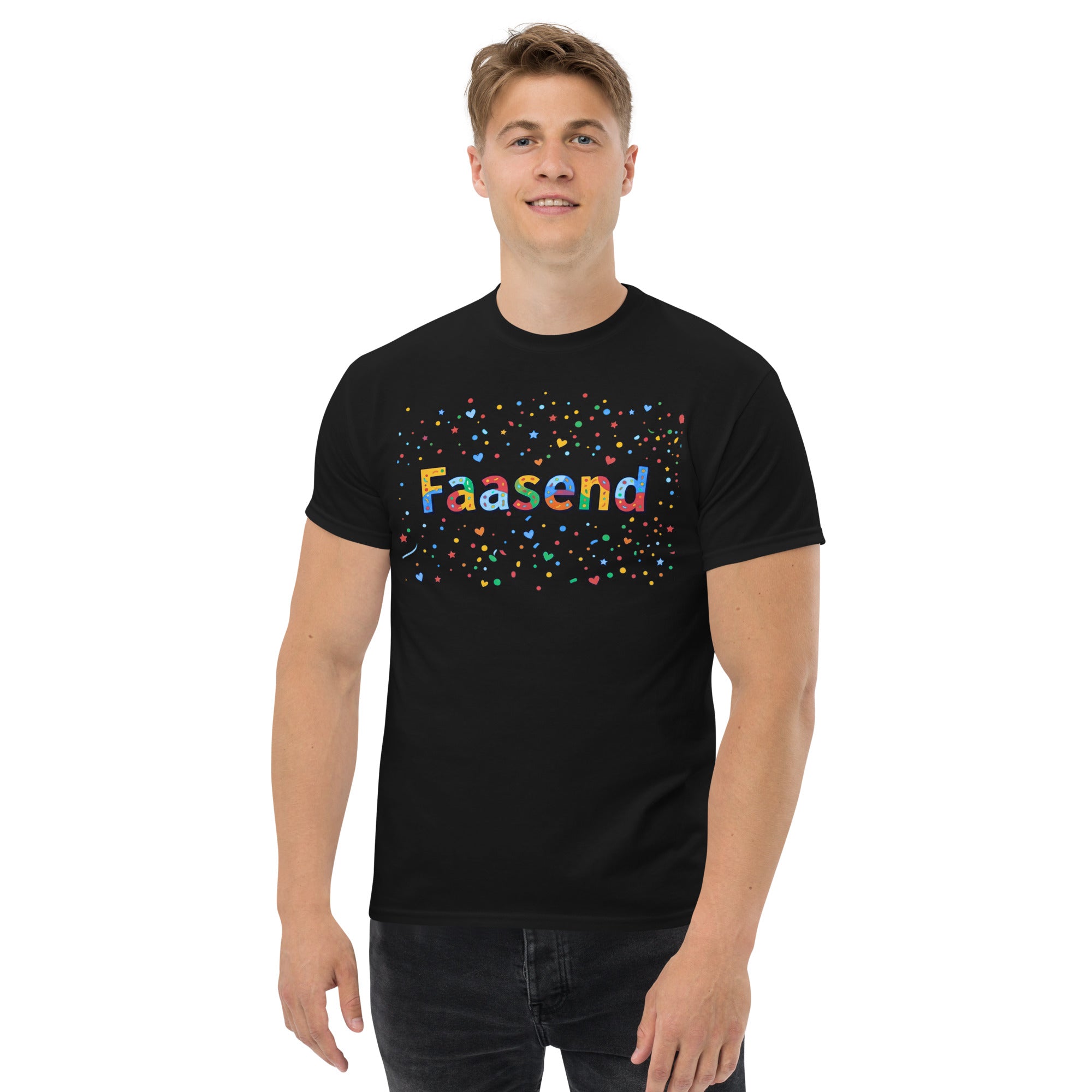 Faasend Shirt Schwarz – Vorderansicht