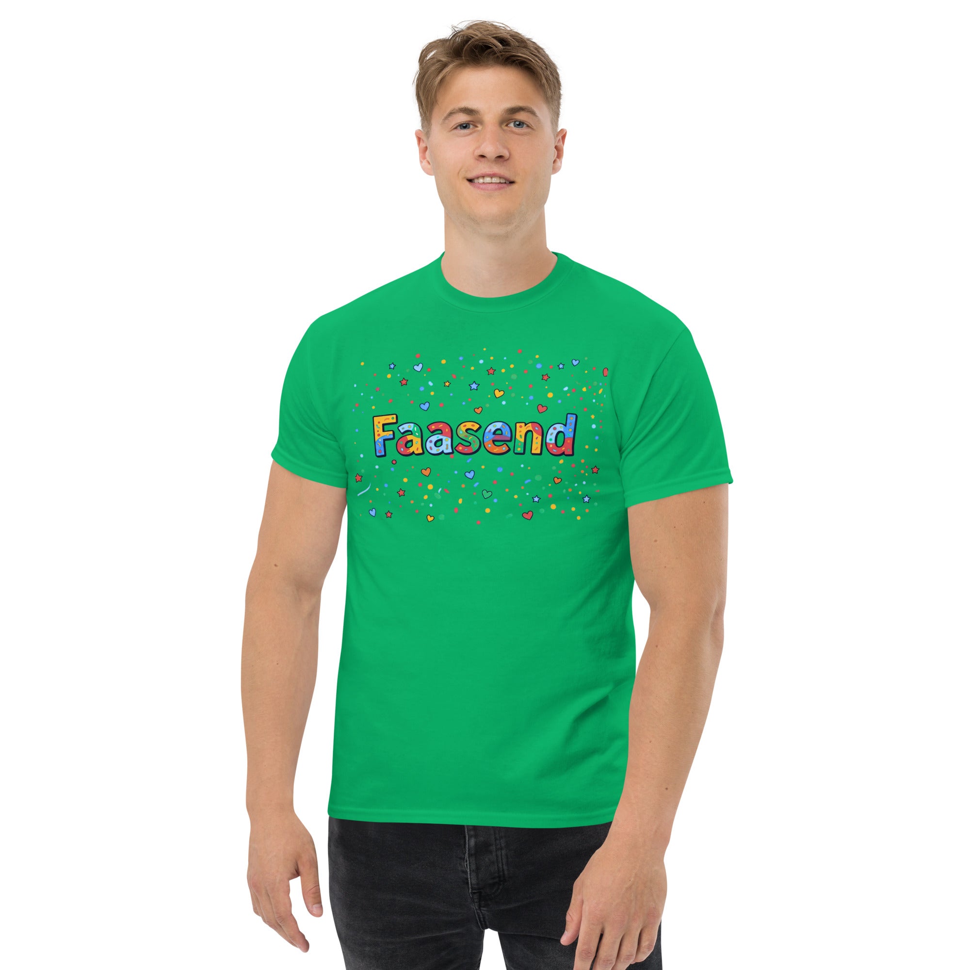 Faasend Shirt Irisch-Grün – Vorderansicht