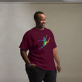 Dance Energy Shirt Rainbow Bordeaux – Vorderansicht