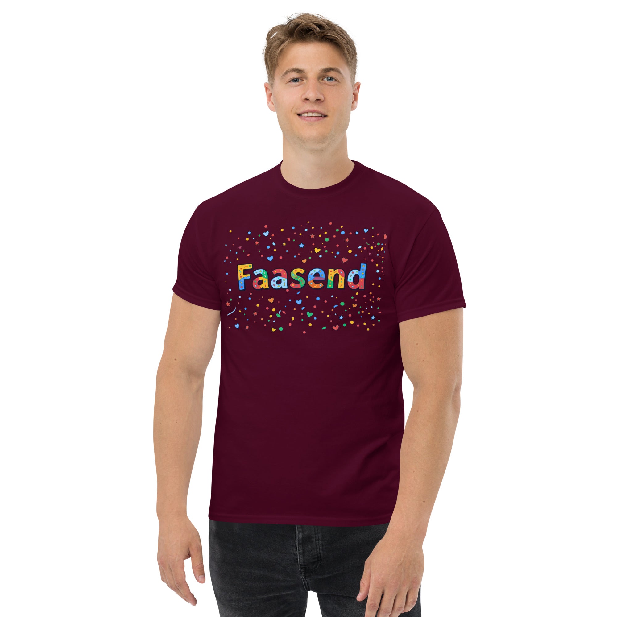 Faasend Shirt Bordeaux – Vorderansicht