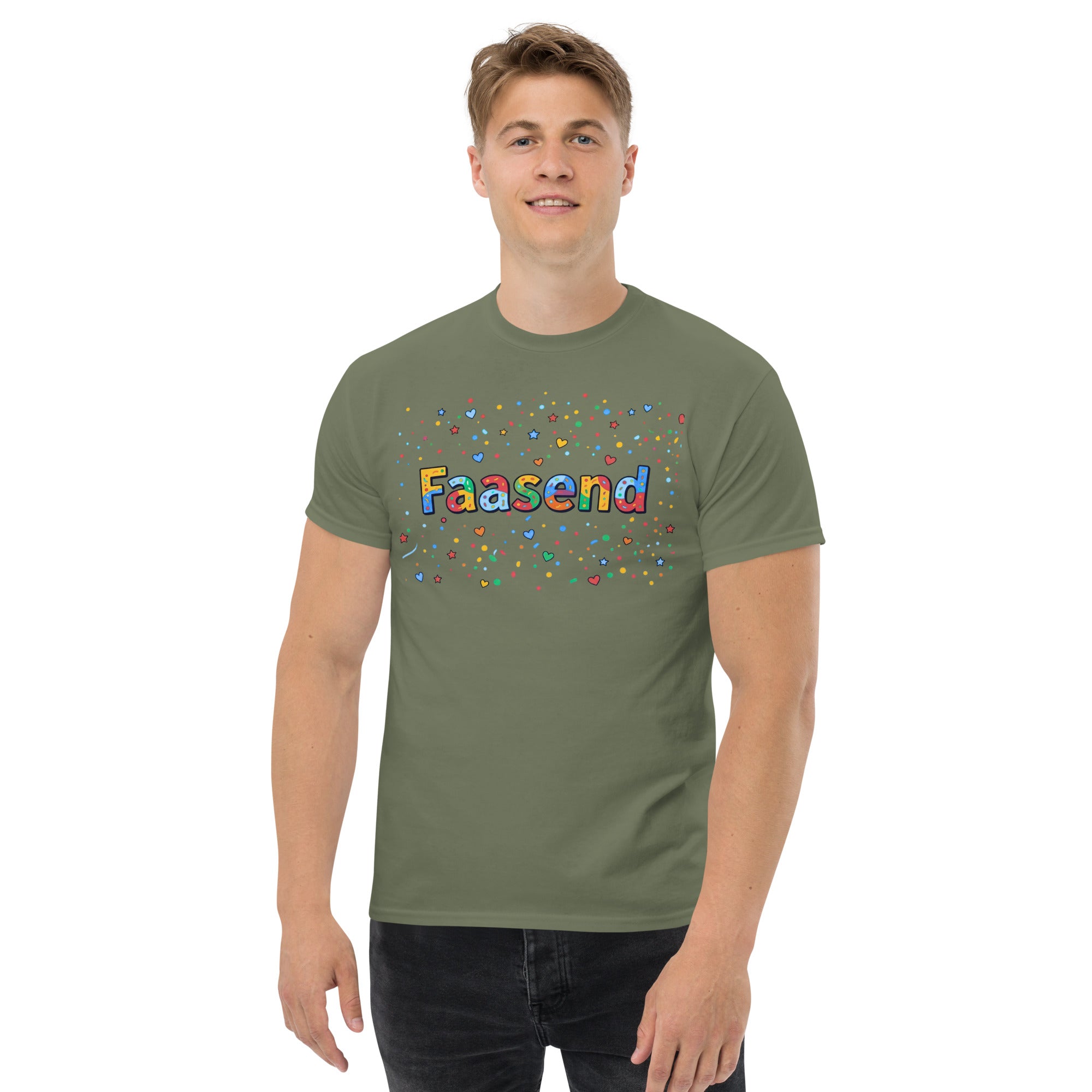 Faasend Shirt Militärgrün – Vorderansicht