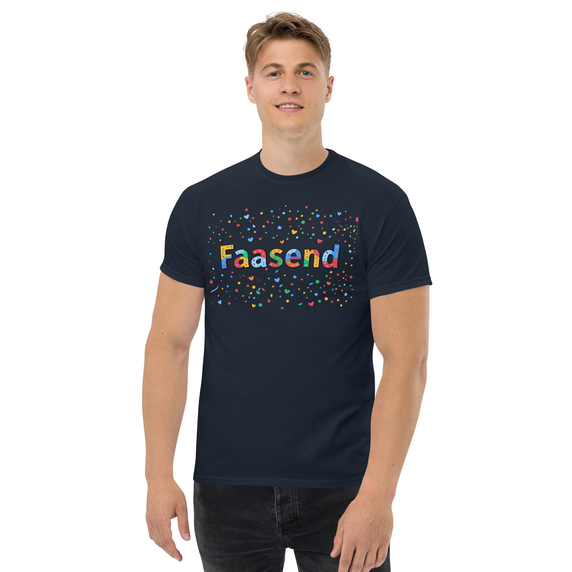 Faasend Shirt Navy – Vorderansicht