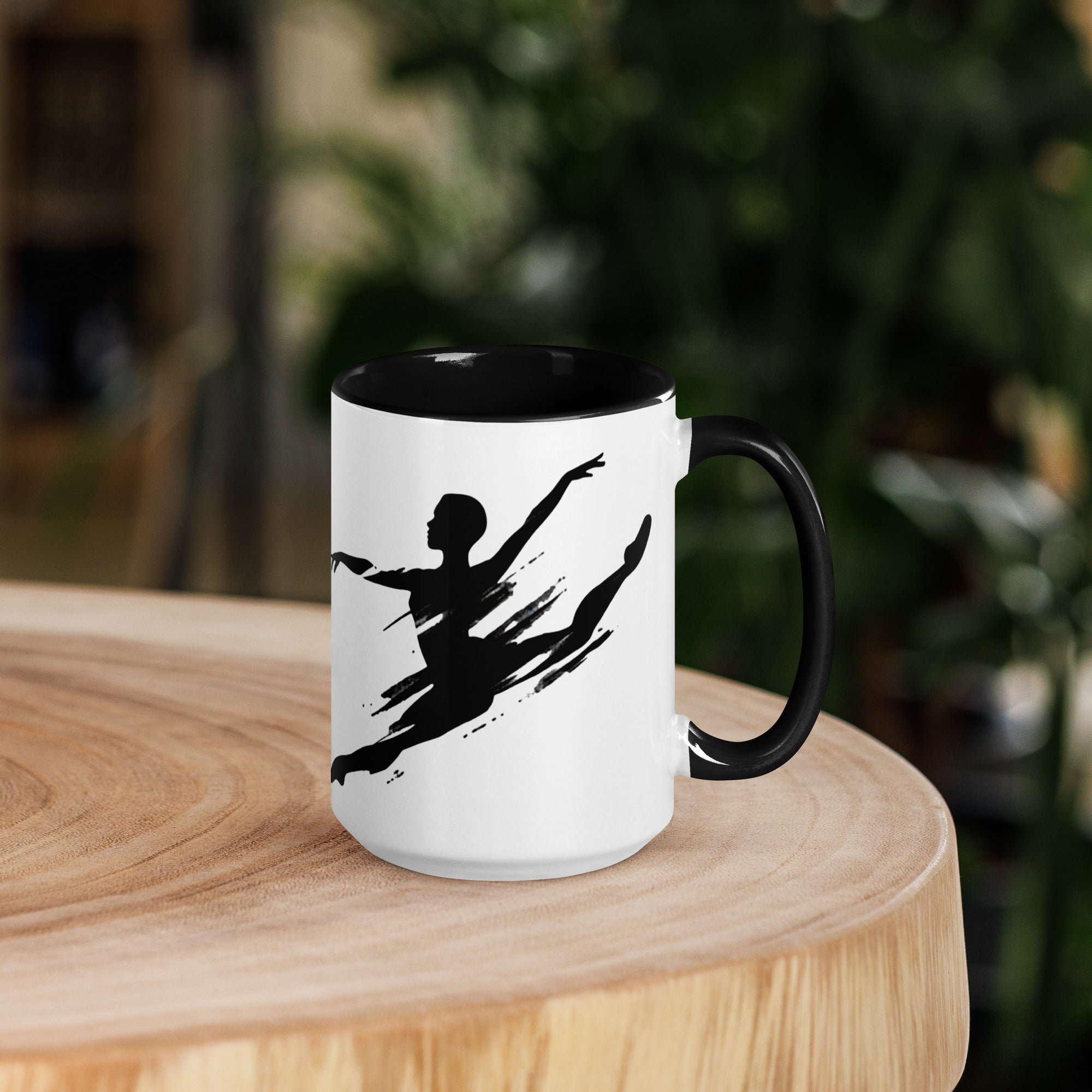 Dance Energy Tasse Schwarz – Seitenansicht rechts