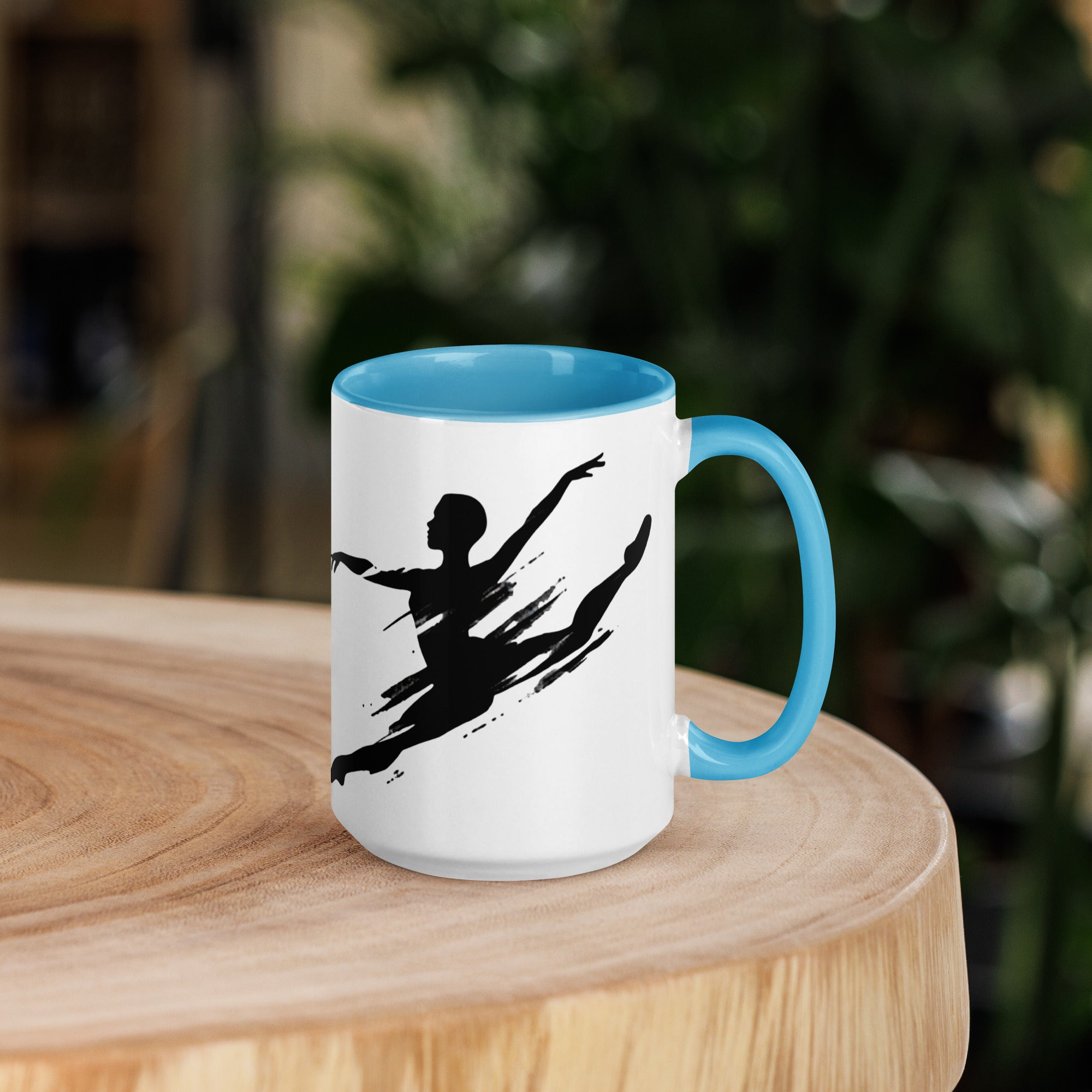 Dance Energy Tasse Blau – Seitenansicht rechts
