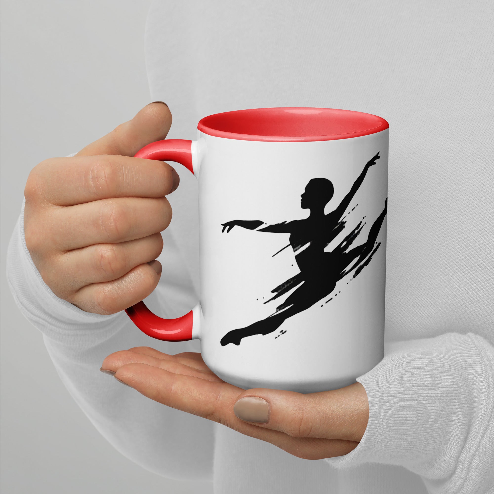 Dance Energy Tasse Rot – Seitenansicht links